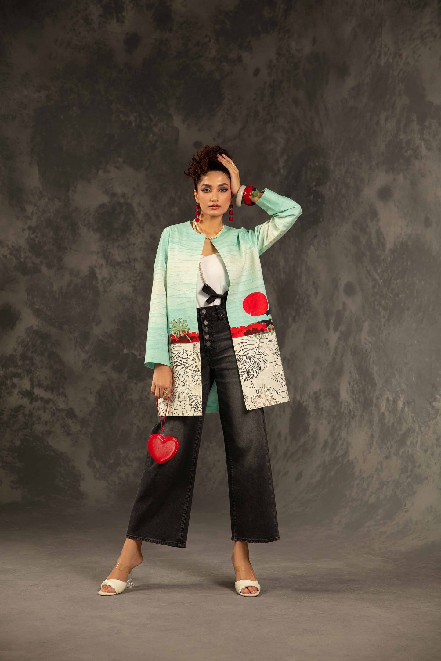 Nishat Linen - Printed Jacket - PW23-163