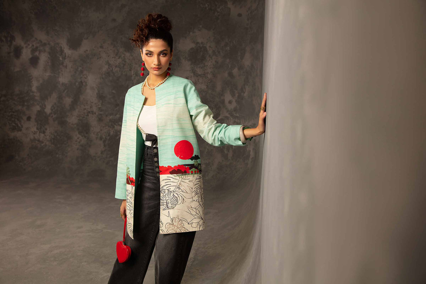 Nishat Linen - Printed Jacket - PW23-163