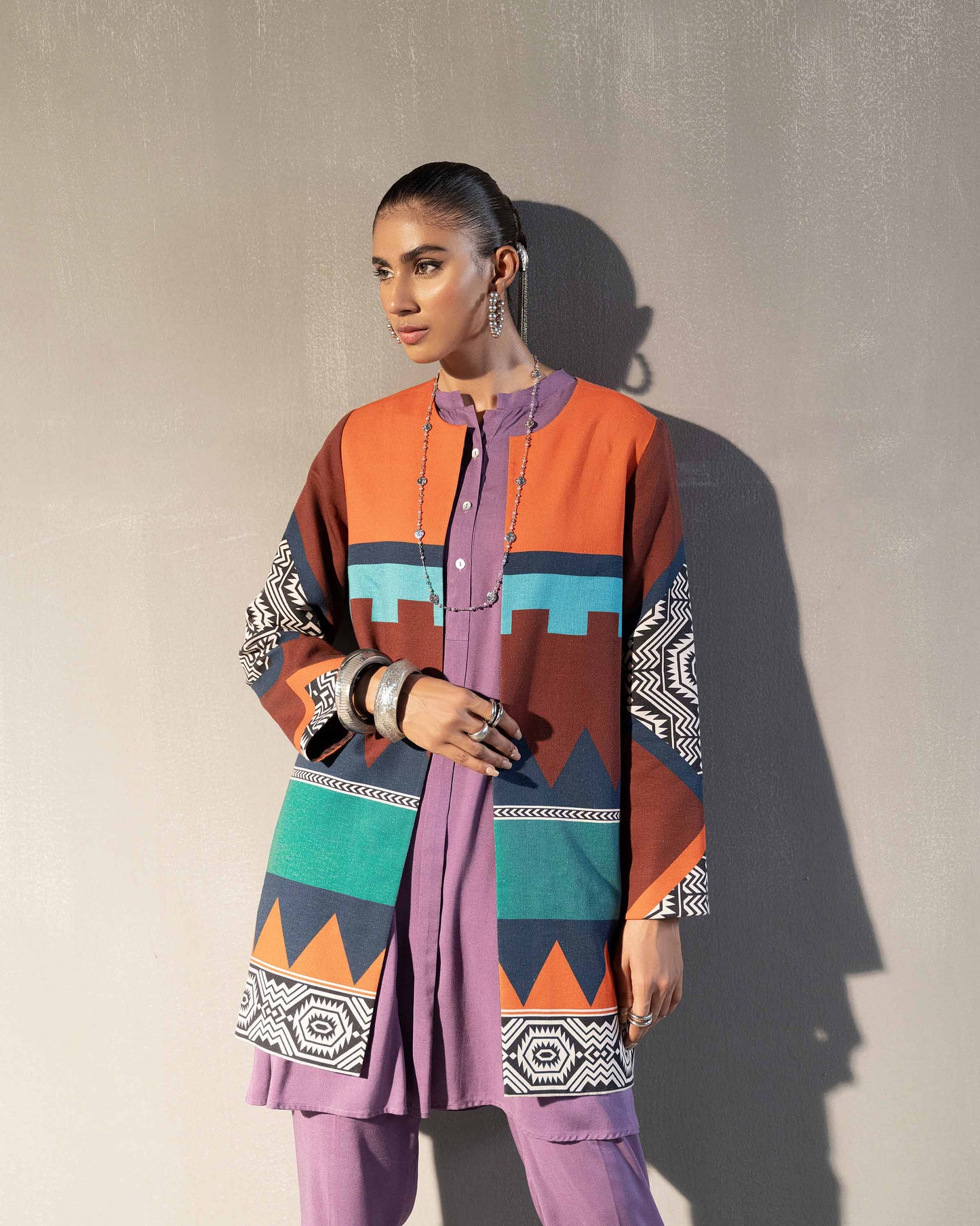 Nishat Linen - Printed Jacket - PW23-165