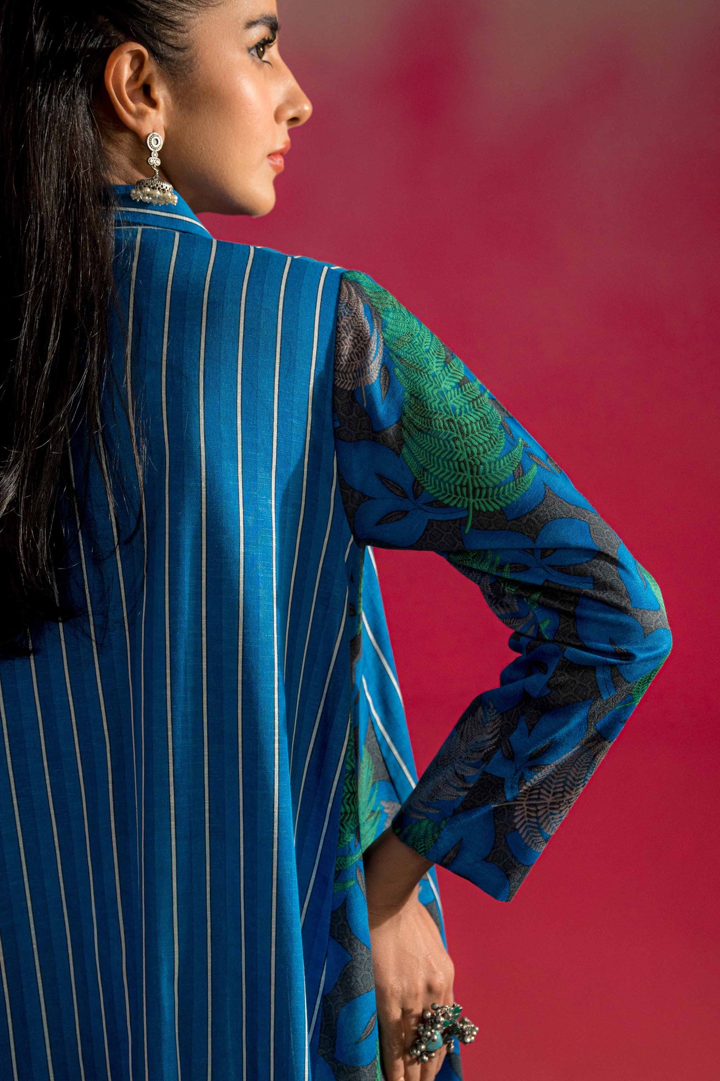 Nishat Linen - Printed Embroidered Shirt - PW23-167
