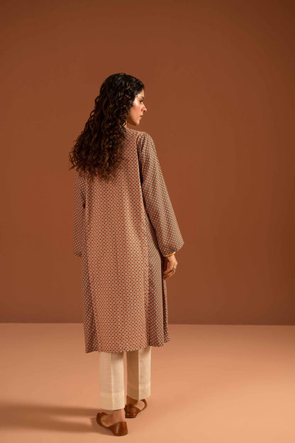 Nishat Linen - Printed Embroidered Shirt - PW23-168