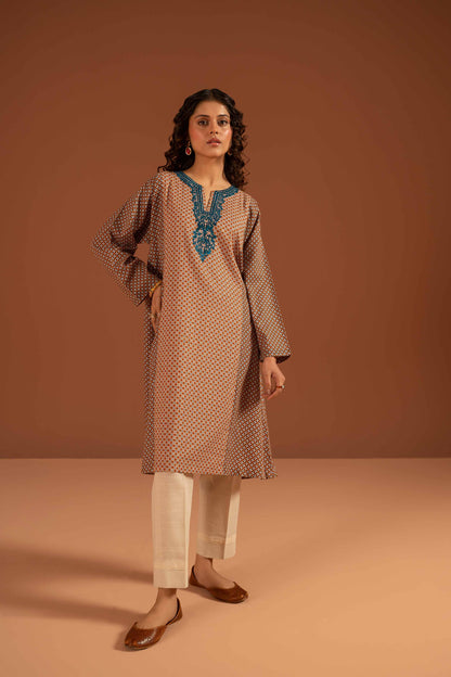 Nishat Linen - Printed Embroidered Shirt - PW23-168