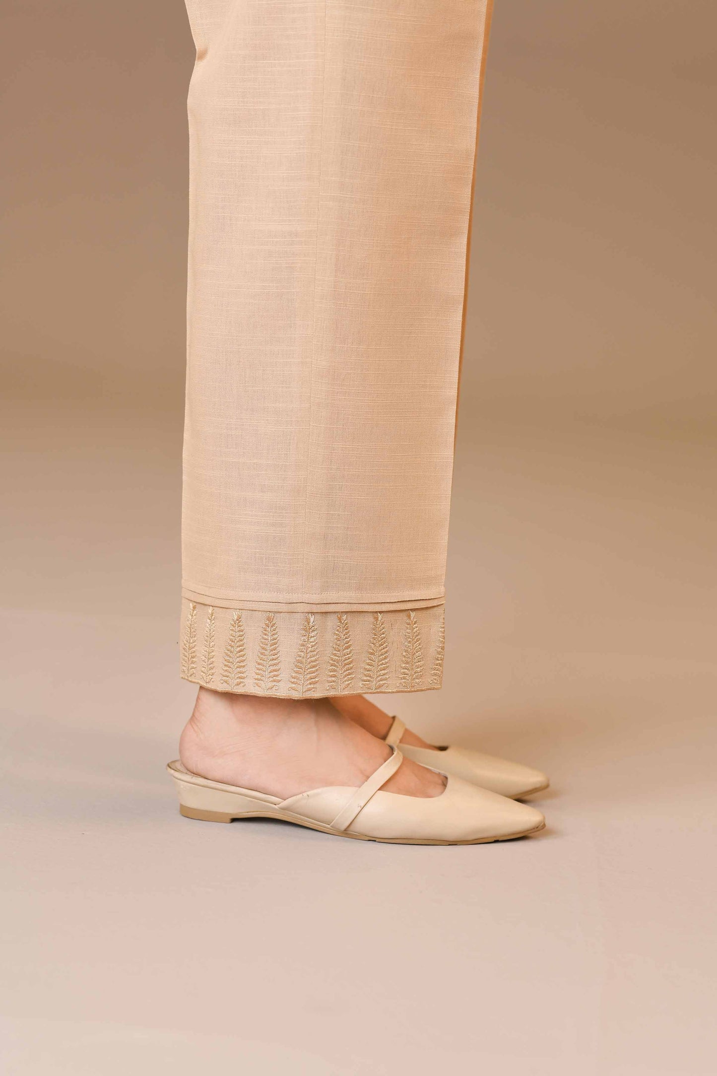 Nishat Linen - Embroidered Trousers - PW23-169