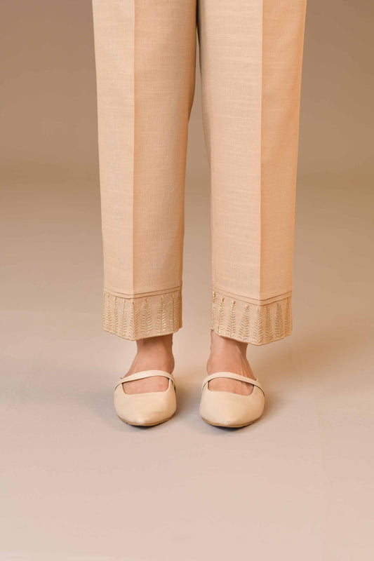 Nishat Linen - Embroidered Trousers - PW23-169
