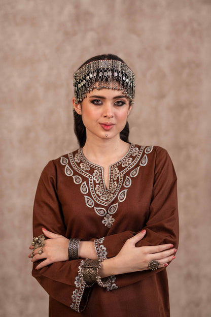 Nishat Linen - 2 Piece - Embroidered Suit - PW23-17