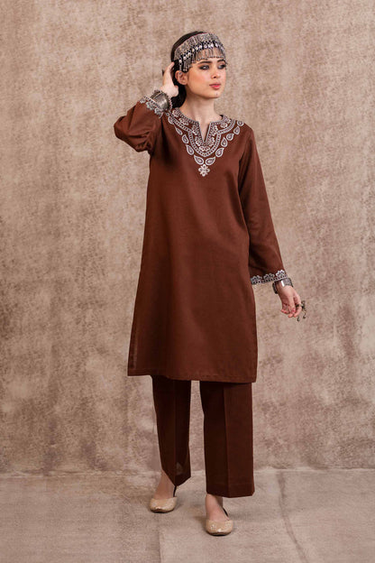 Nishat Linen - 2 Piece - Embroidered Suit - PW23-17