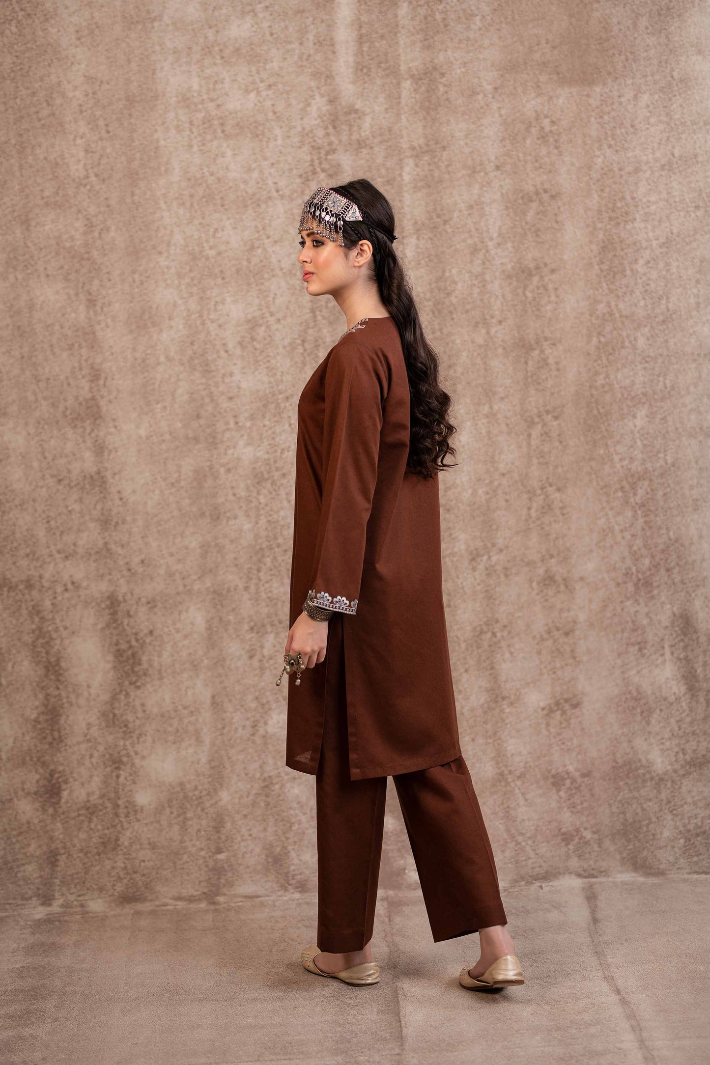 Nishat Linen - 2 Piece - Embroidered Suit - PW23-17