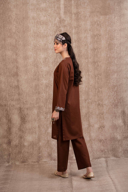 Nishat Linen - 2 Piece - Embroidered Suit - PW23-17