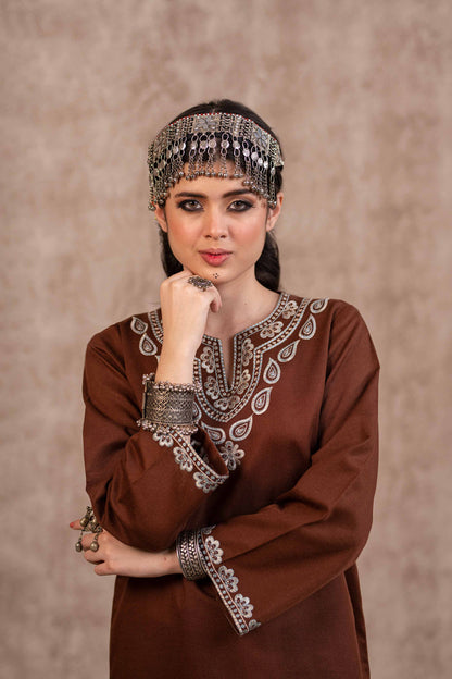 Nishat Linen - 2 Piece - Embroidered Suit - PW23-17