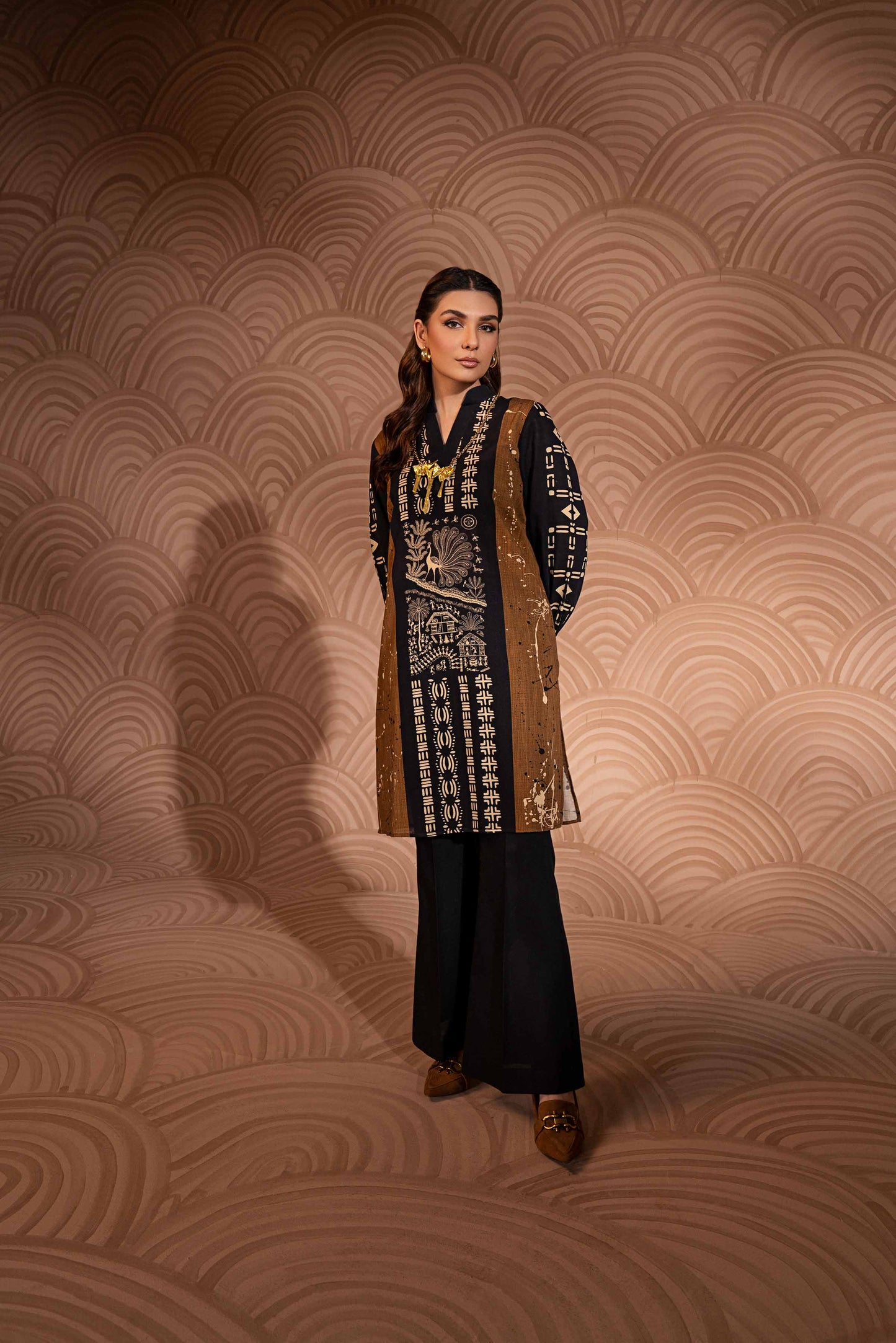 Nishat Linen - Printed Shirt - PW23-178