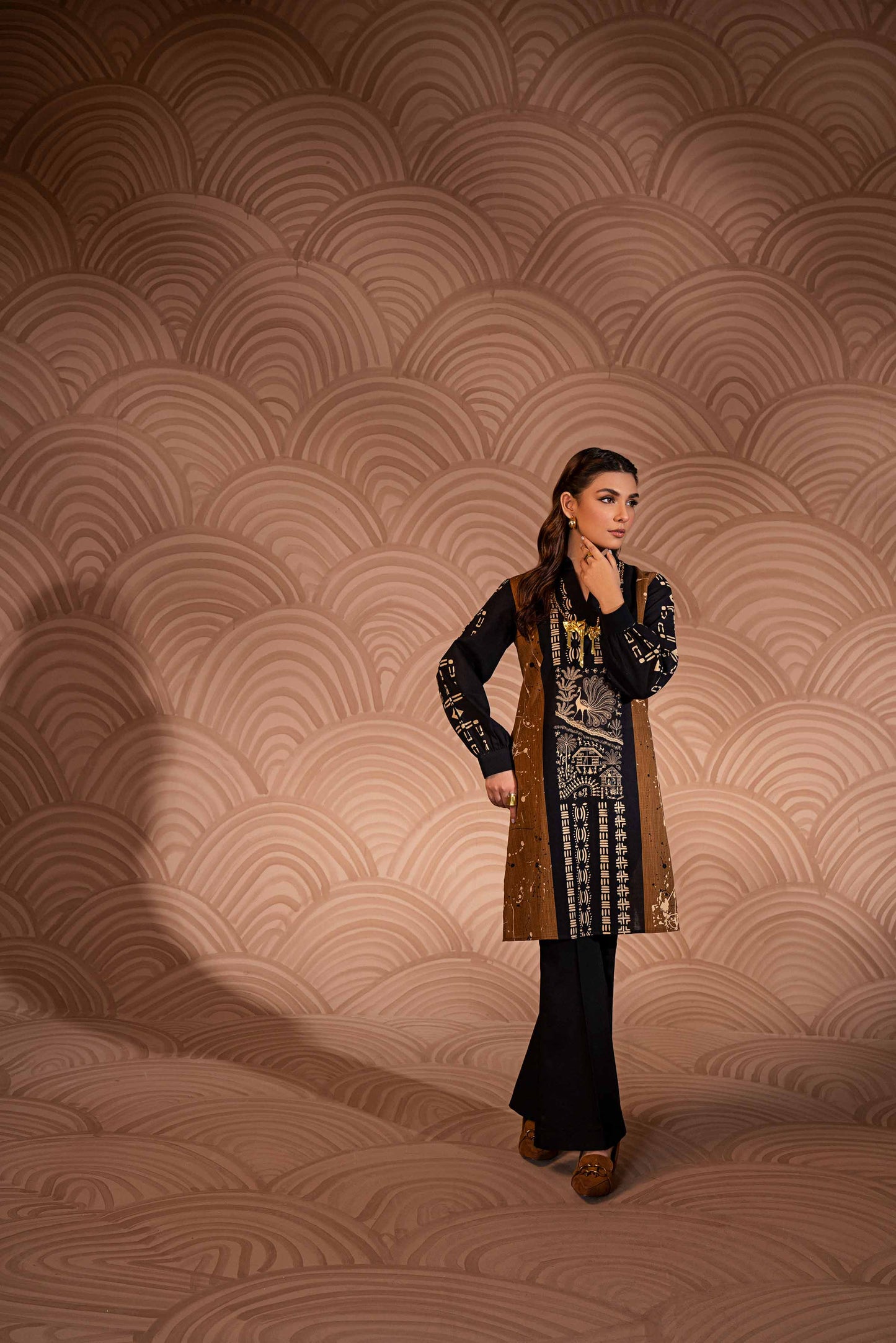 Nishat Linen - Printed Shirt - PW23-178