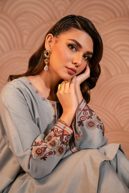 Nishat Linen - 2 Piece - Embroidered Suit - PW23-18