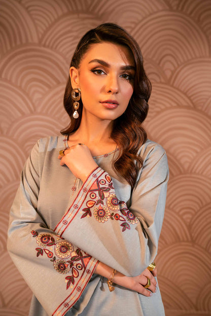 Nishat Linen - 2 Piece - Embroidered Suit - PW23-18
