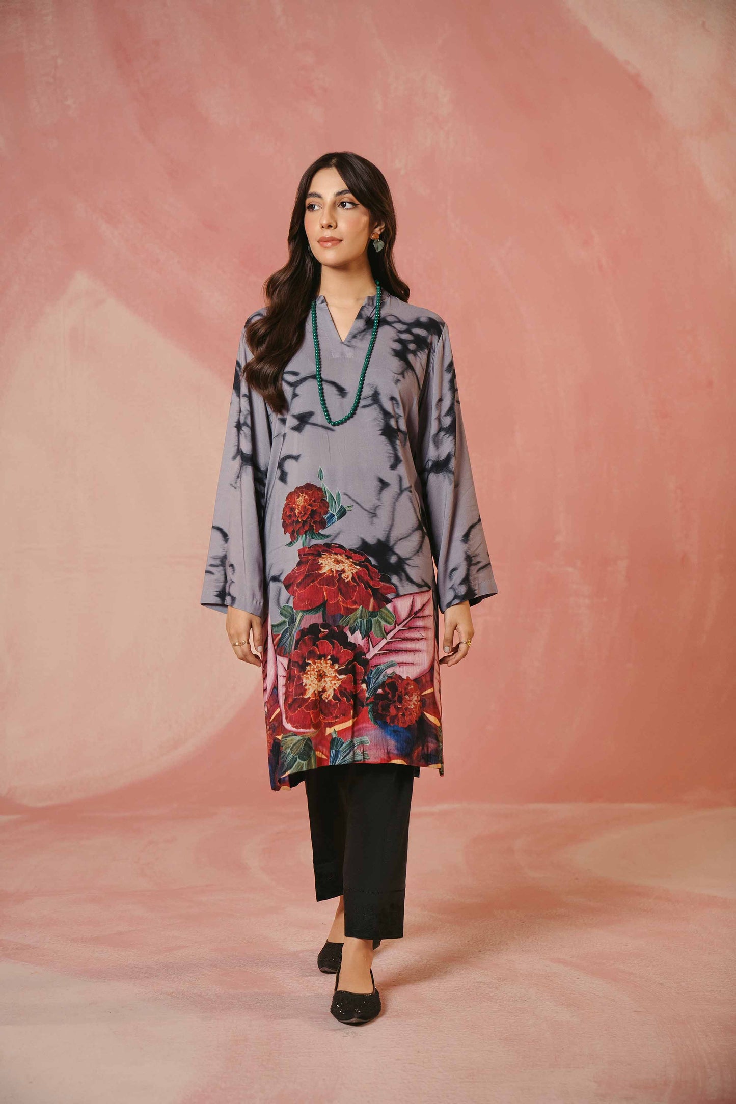 Nishat Linen - Printed Shirt - PW23-180