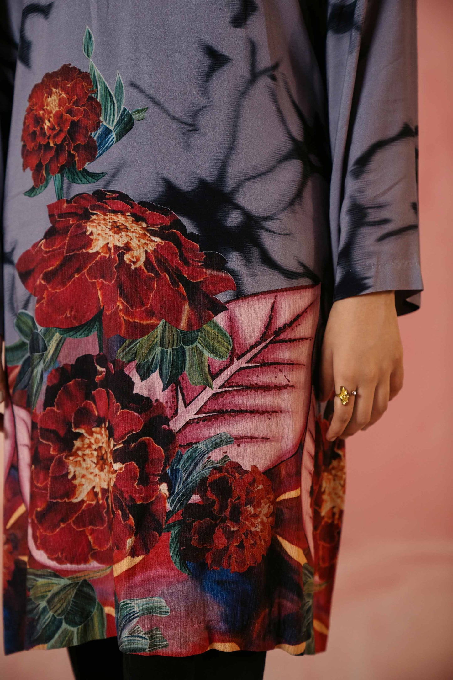 Nishat Linen - Printed Shirt - PW23-180