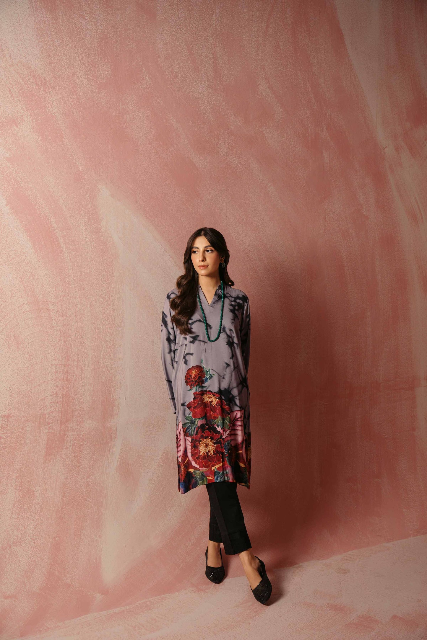 Nishat Linen - Printed Shirt - PW23-180