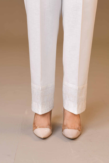 Nishat Linen - Embroidered Trousers - PW23-183
