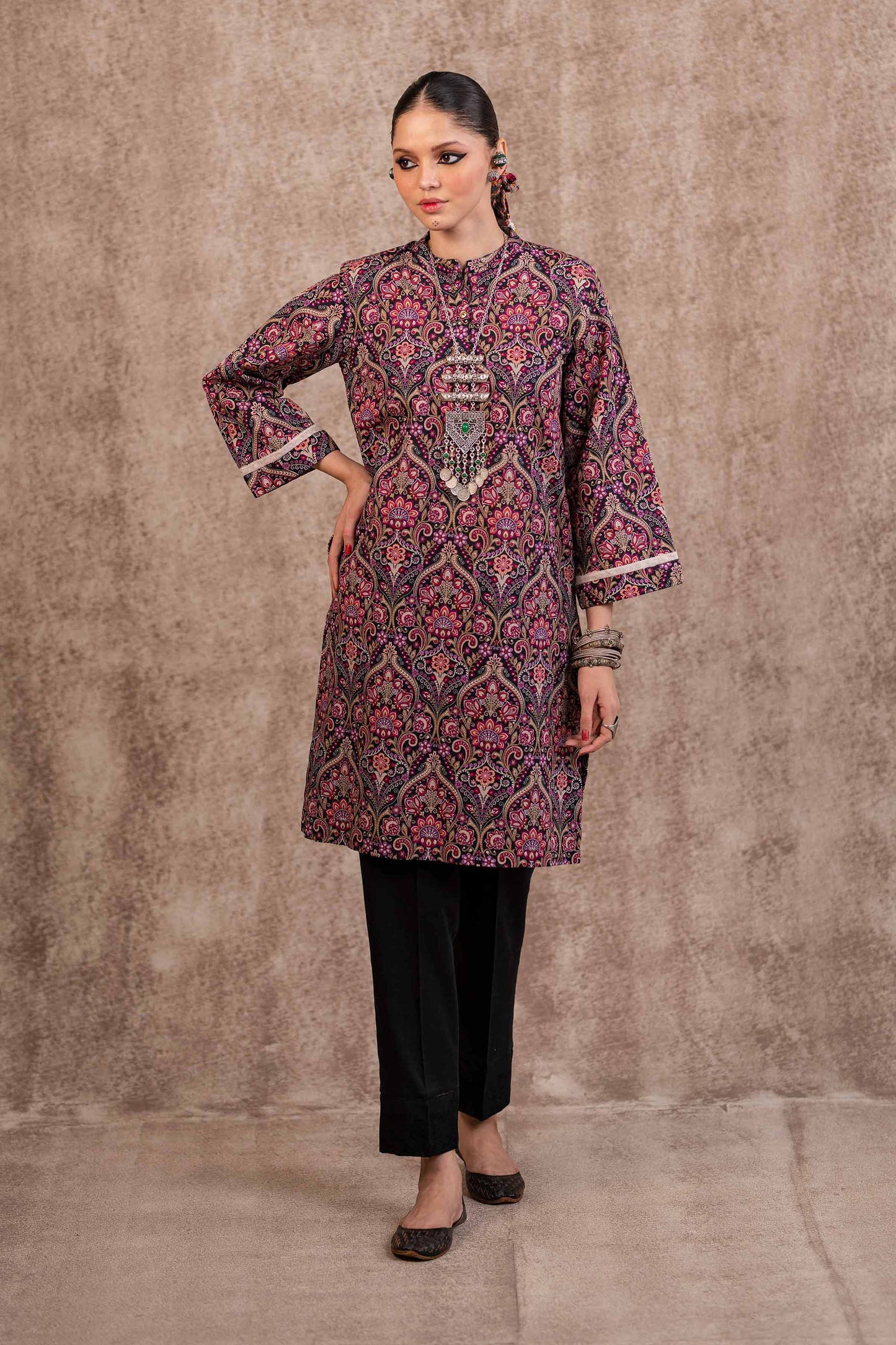 Nishat Linen - Printed Shirt - PW23-186