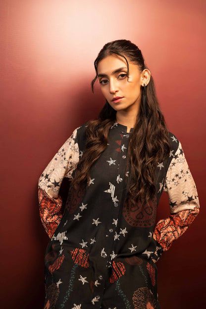 Nishat Linen - Printed Shirt - PW23-187