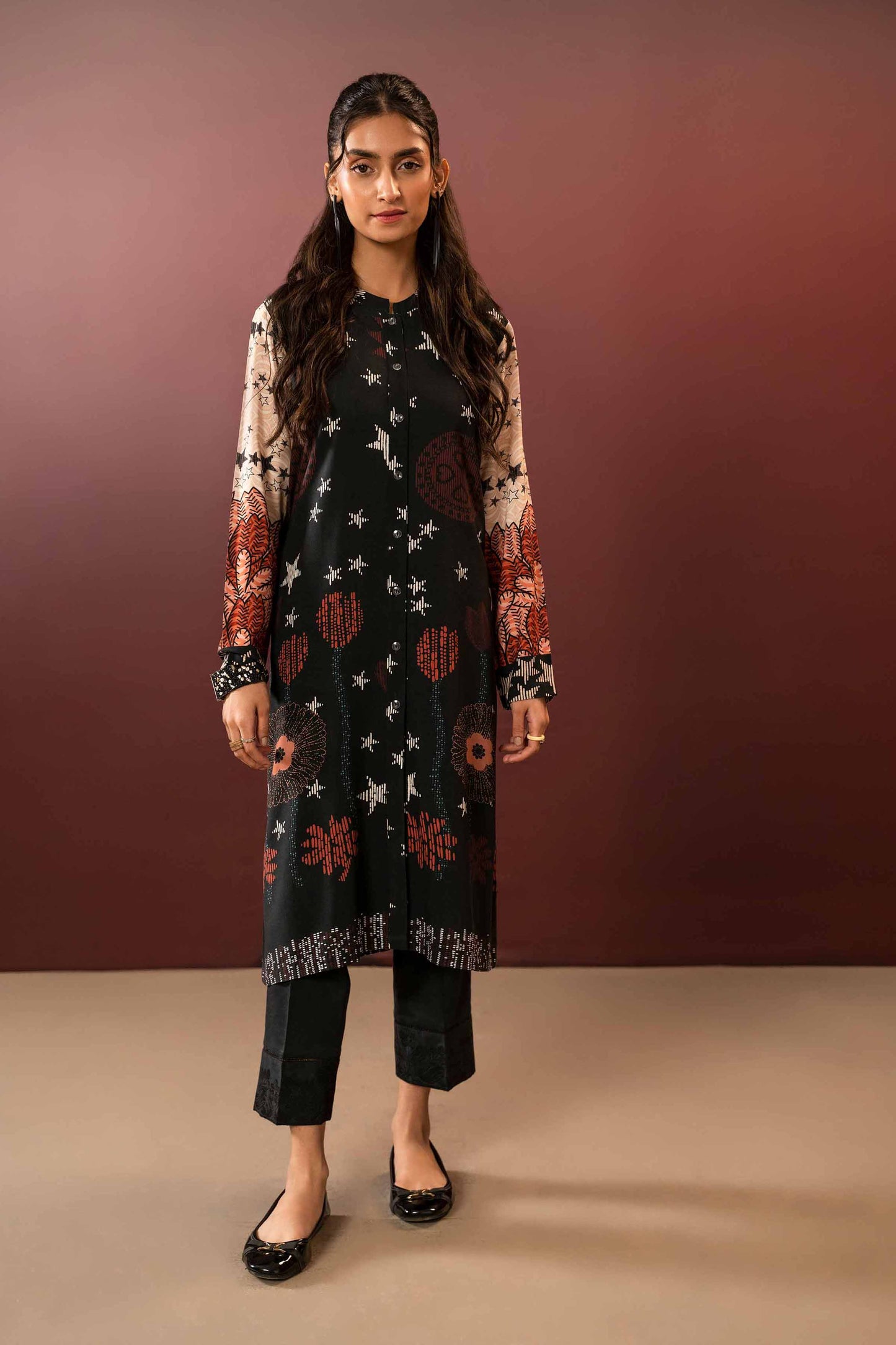 Nishat Linen - Printed Shirt - PW23-187