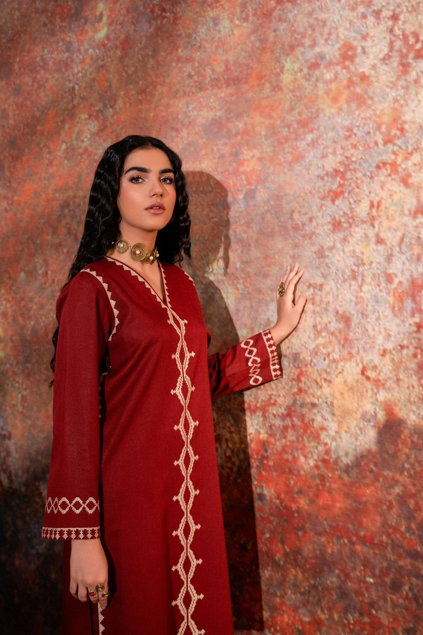 Nishat Linen - 2 Piece - Embroidered Suit - PW23-19
