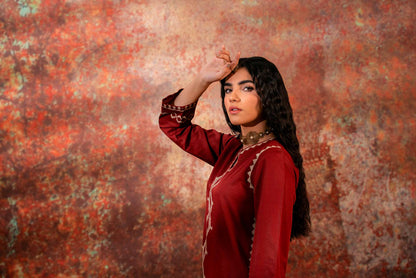 Nishat Linen - 2 Piece - Embroidered Suit - PW23-19