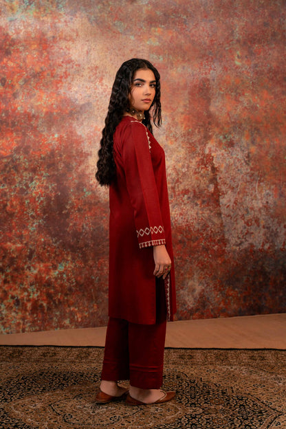 Nishat Linen - 2 Piece - Embroidered Suit - PW23-19