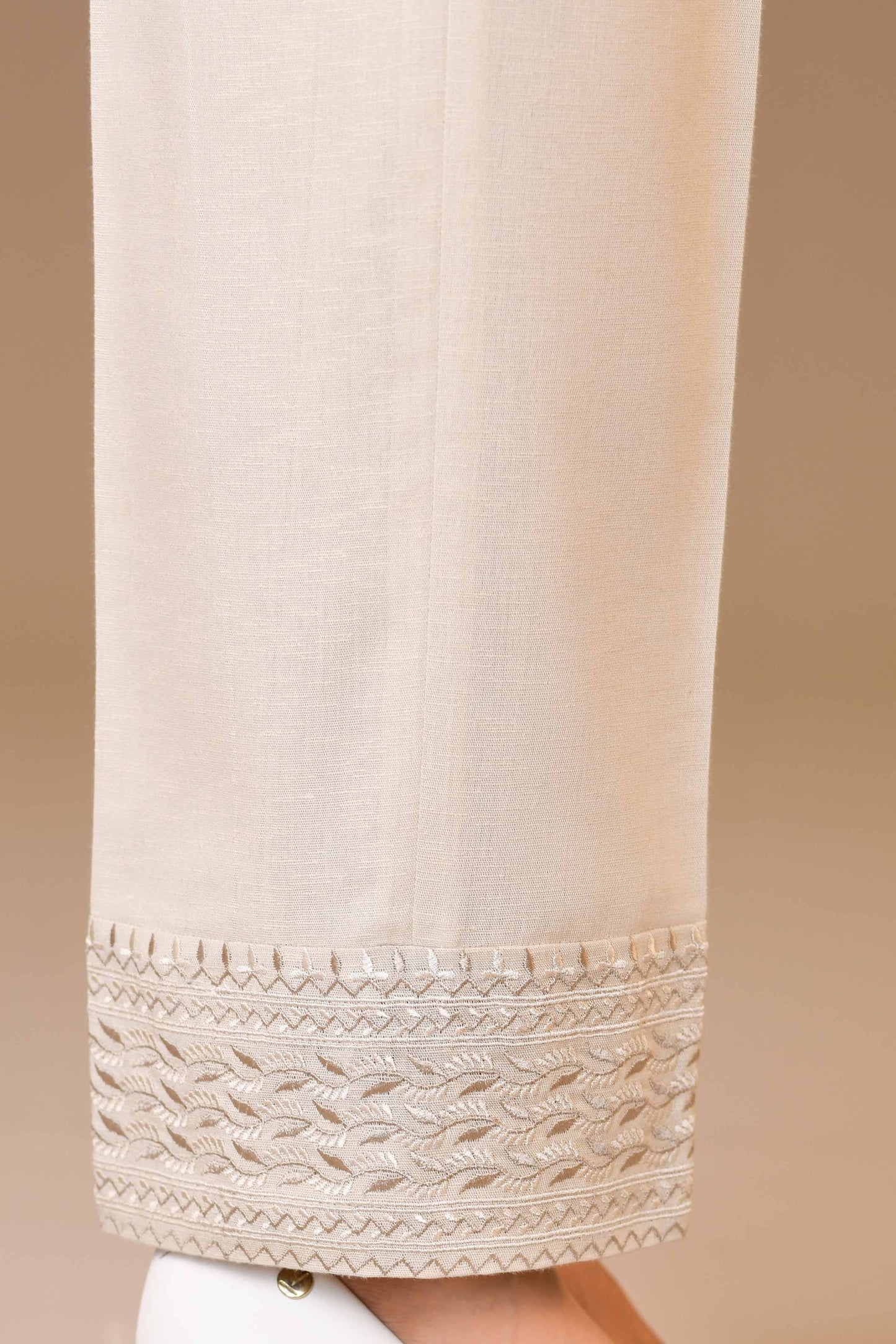 Nishat Linen - Embroidered Trousers - PW23-190