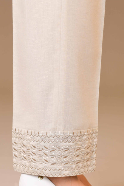 Nishat Linen - Embroidered Trousers - PW23-190