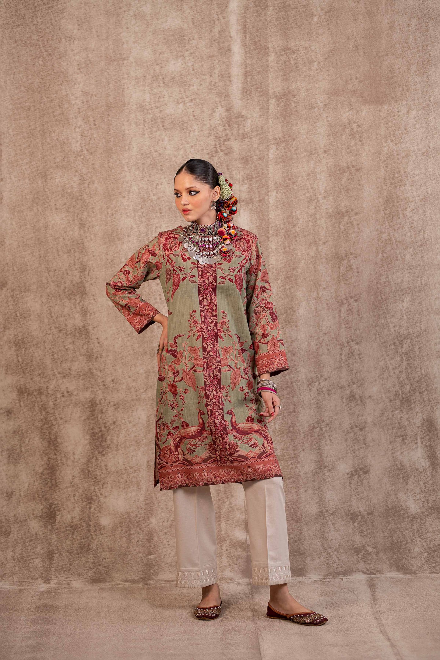 Nishat Linen - Printed Shirt - PW23-191