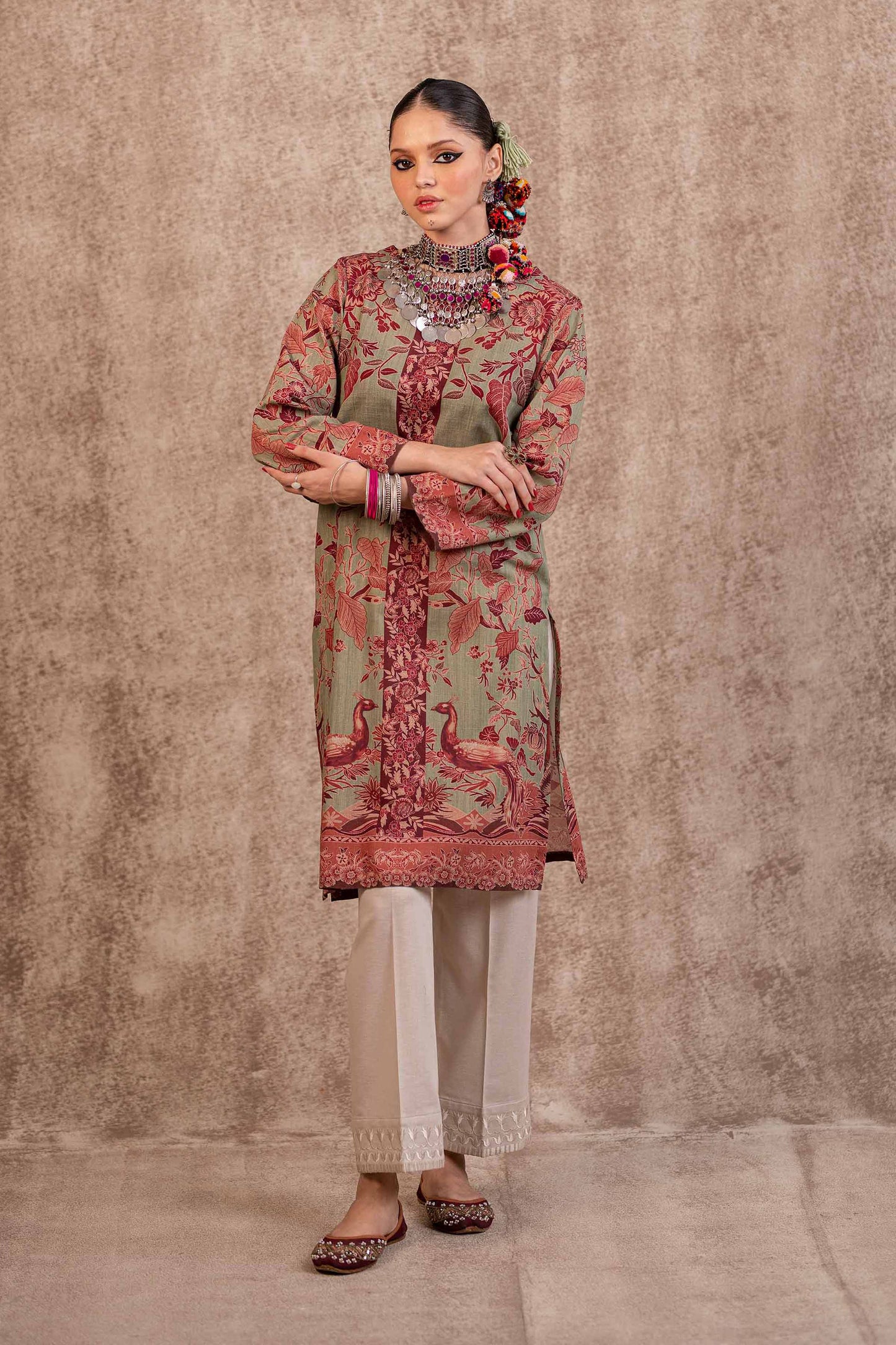 Nishat Linen - Printed Shirt - PW23-191