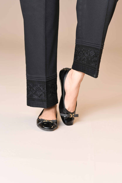 Nishat Linen - Embroidered Trousers - PW23-192