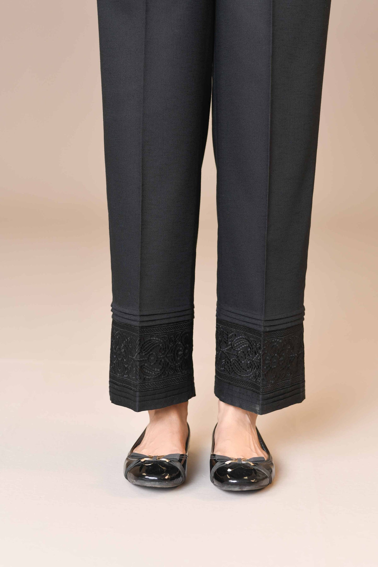 Nishat Linen - Embroidered Trousers - PW23-192