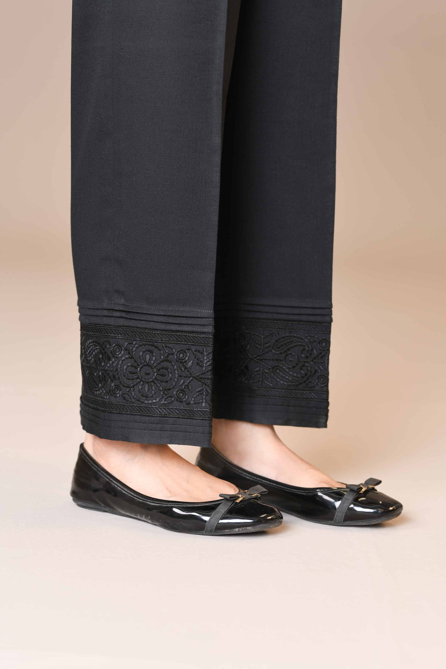 Nishat Linen - Embroidered Trousers - PW23-192