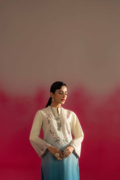 Nishat Linen - 2 Piece - Printed Embroidered Suit - PW23-193