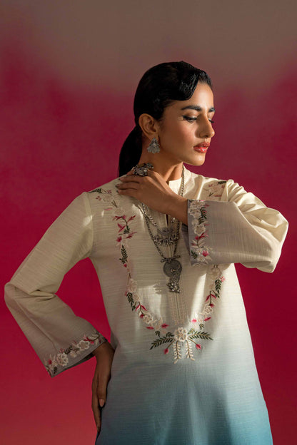 Nishat Linen - 2 Piece - Printed Embroidered Suit - PW23-193