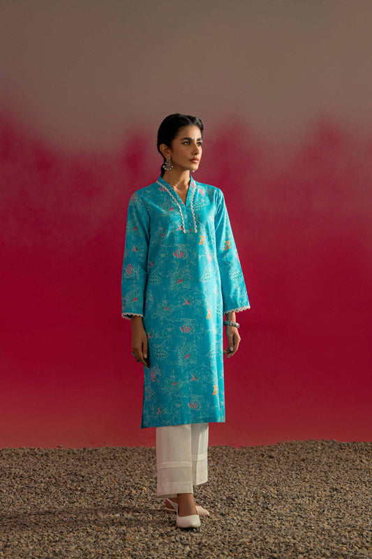 Nishat Linen - Printed Shirt - PW23-198