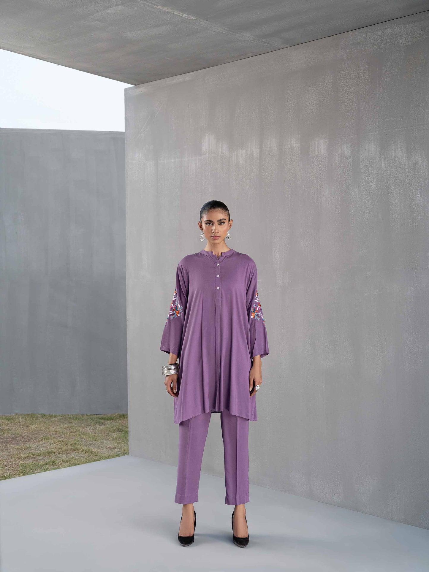 Nishat Linen - 2 Piece - Embroidered Suit - PW23-20