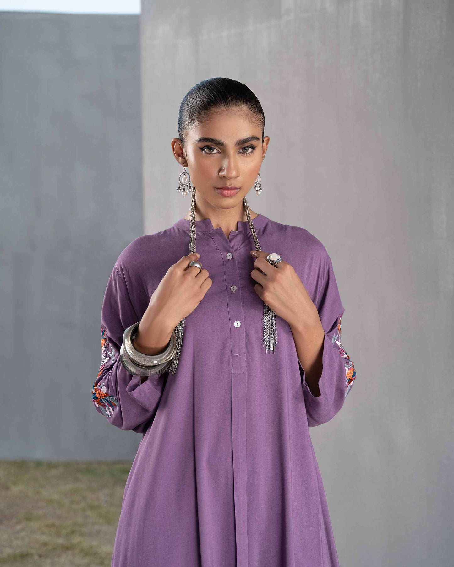 Nishat Linen - 2 Piece - Embroidered Suit - PW23-20