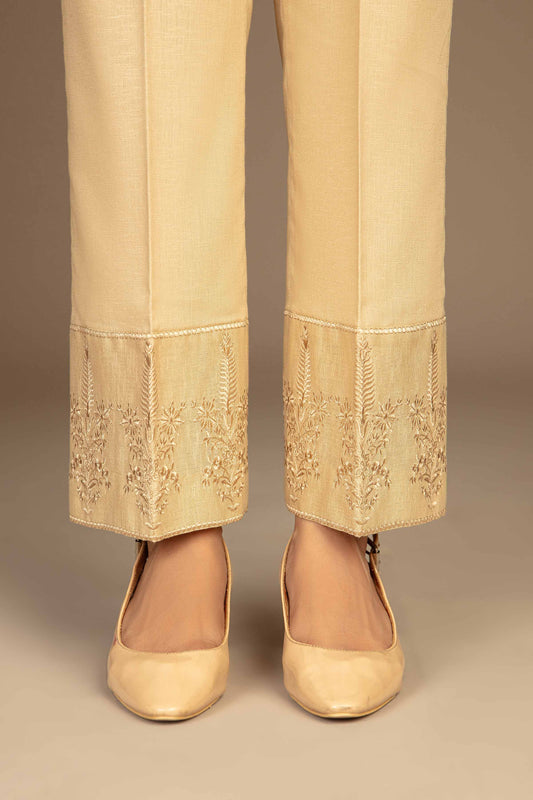 Nishat Linen - Embroidered Trousers - PW23-200