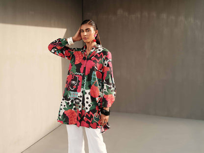 Nishat Linen - Printed Shirt - PW23-202