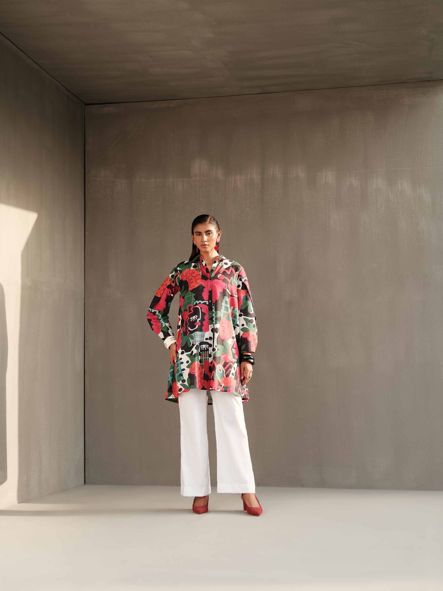Nishat Linen - Printed Shirt - PW23-202