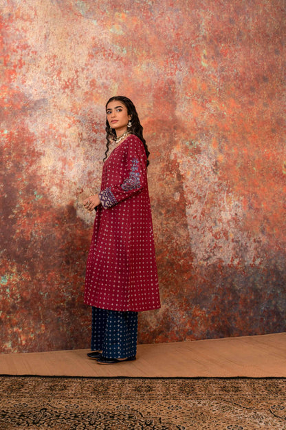 Nishat Linen - 2 Piece - Printed Embroidered Suit - PW23-204