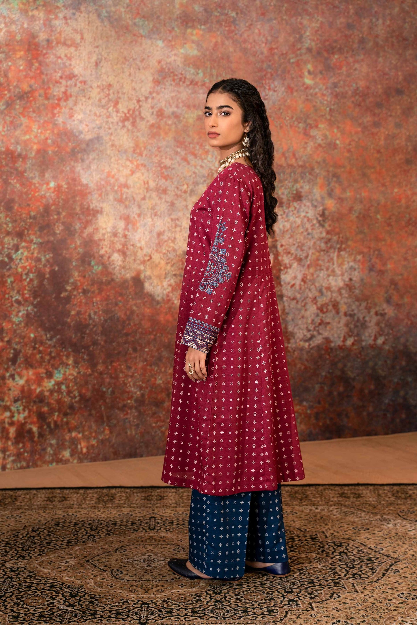 Nishat Linen - 2 Piece - Printed Embroidered Suit - PW23-204