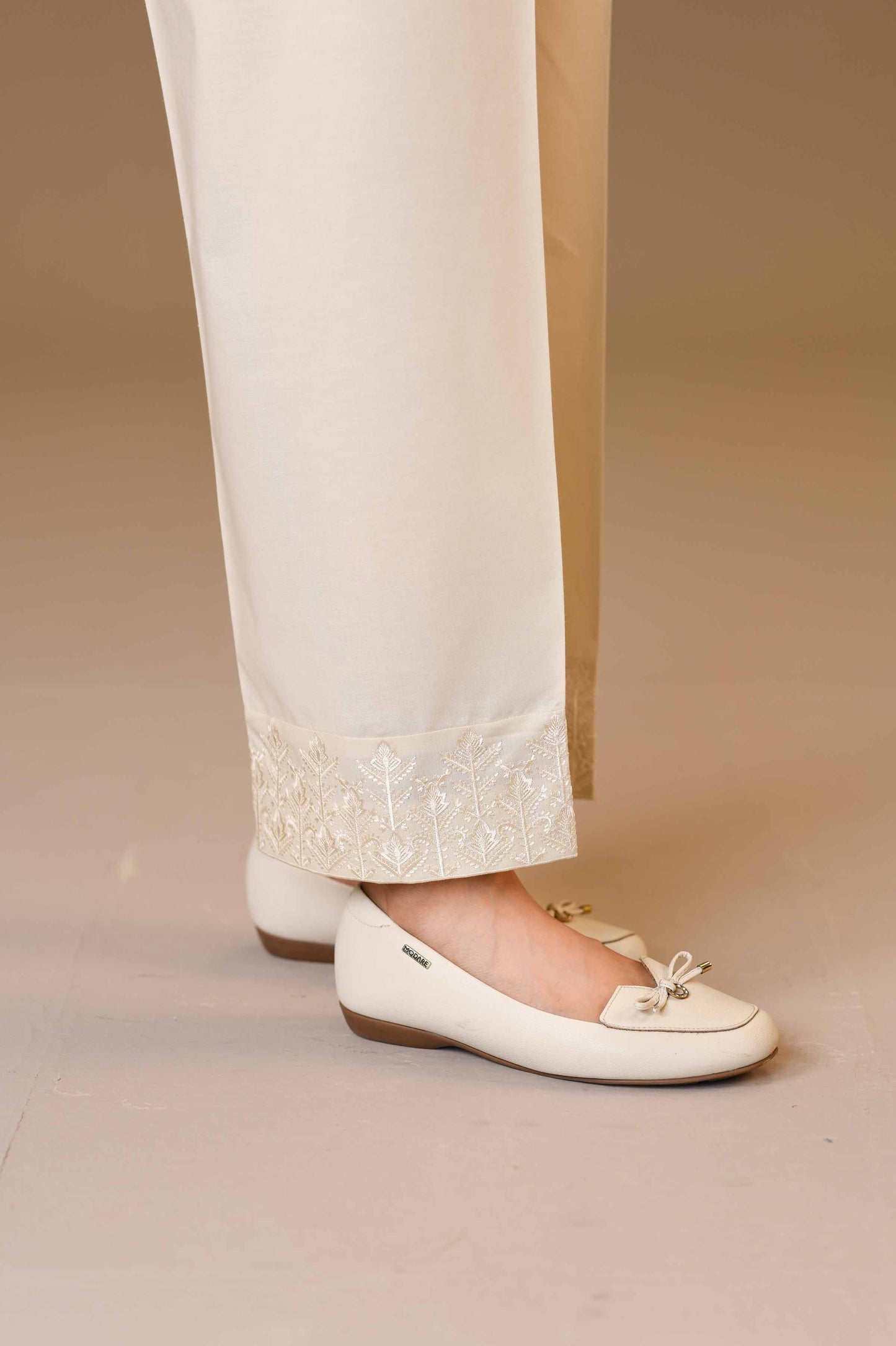 Nishat Linen - Embroidered Trousers - PW23-209
