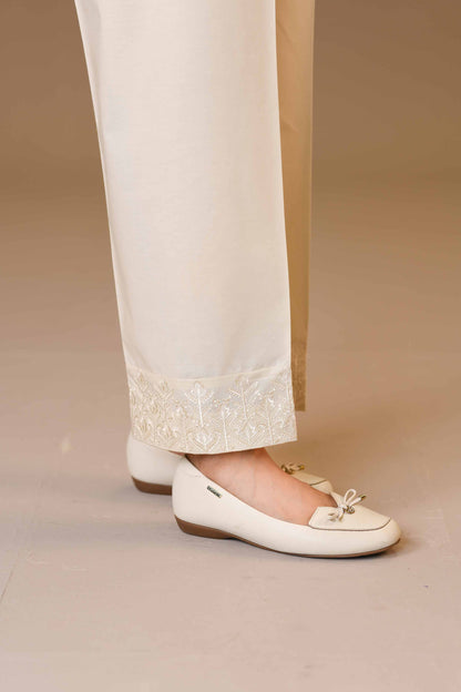 Nishat Linen - Embroidered Trousers - PW23-209