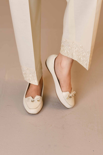 Nishat Linen - Embroidered Trousers - PW23-209