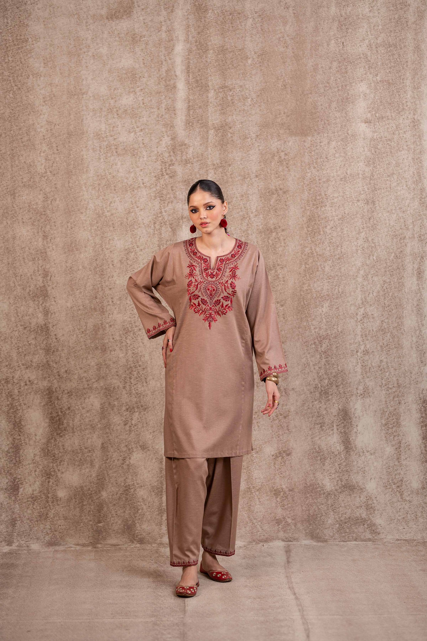 Nishat Linen - 2 Piece - Embroidered Suit - PW23-21