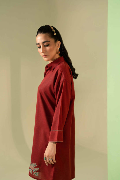 Nishat Linen - Embroidered Shirt - PW23-216