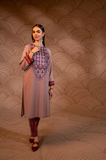 Nishat Linen - 2 Piece - Printed Embroidered Suit - PW23-217
